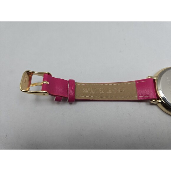Hello Kitty Sanrio Accutime HK5078TM Pink Gold Bow Charm Watch New Battery W Box main image 4